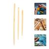 3 Pcs Big Eye Needle Crochet Knitting Tool Sewing Needles Hair Hand DIY Weaving Tools Bamboo Craft Hook Circle Wooden