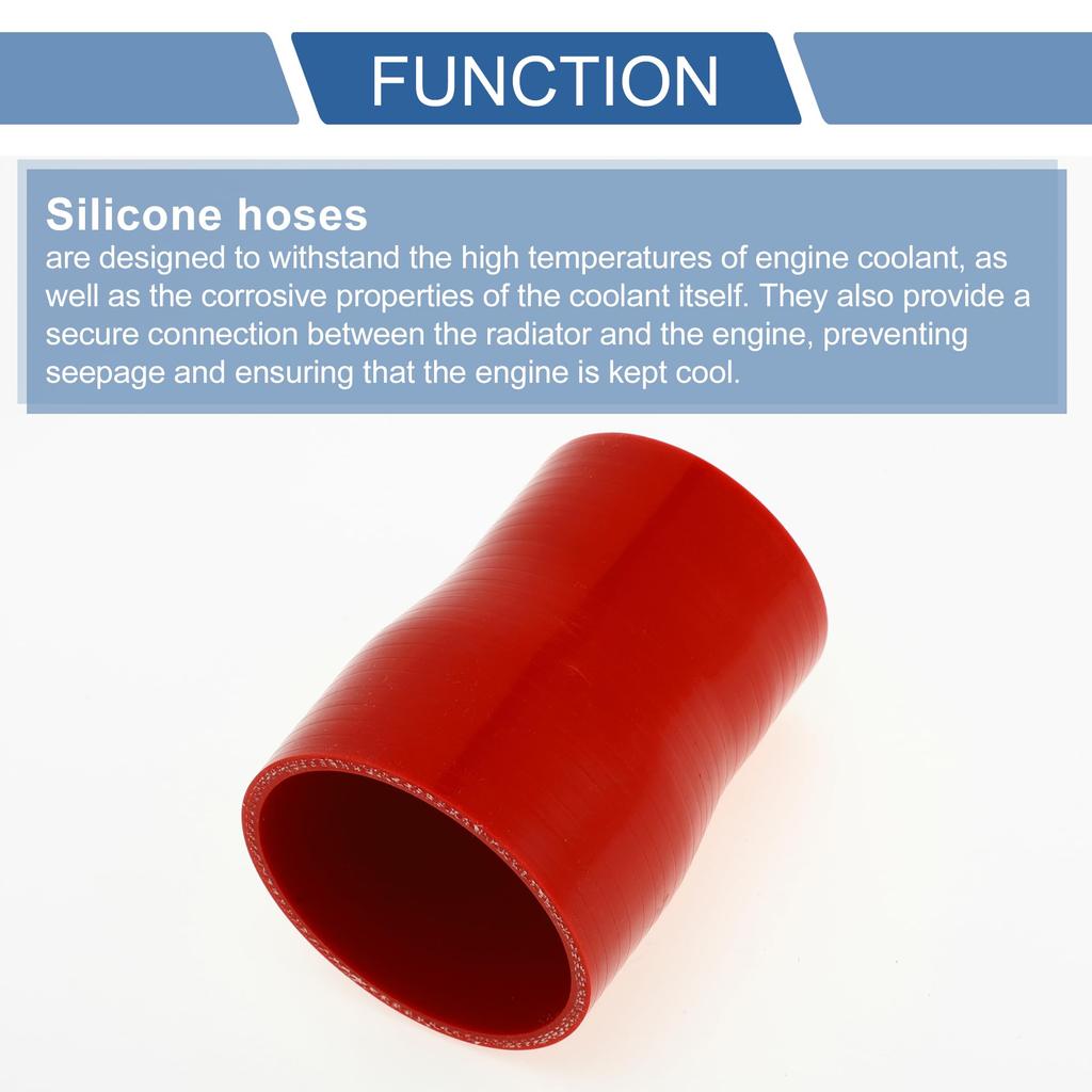 X AUTOHAUX Length 3.9 inches (100 mm), Inner Diameter 2.8 - 2.4 inches (70