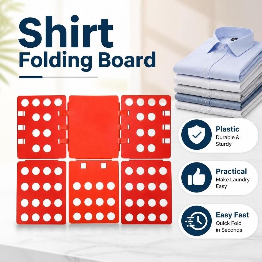 Practical Shirt Folding Board Durable Plastic Clothes Folder Clothing Organizer  Adults