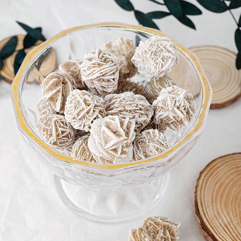 Desert Rose Crystal Gypsum Rose Love Stone Sand Desert Rose Table Ornament Educational Collectible Mineral Specimen Home