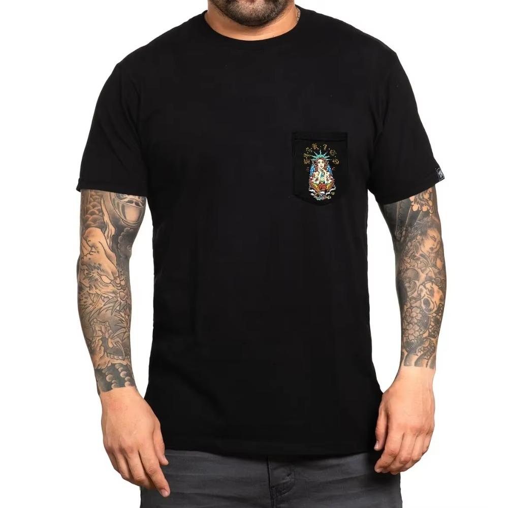 

Летняя футболка с коротким рукавом и принтом странного узора, летняя мужская футболка из хлопка с 3D-принтом, свободная, влагоотводящая XXXXXL чёрный