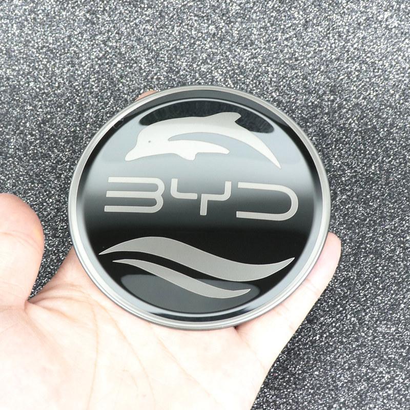 Auto-Lenkradaufkleber Edelstahl-Lenkrad für BYD Atto3 Yuan Plus Dolphin Seal Seagull Sealion SHARK Schutzabdeckung