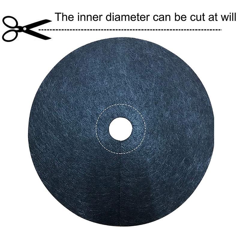 5 ks Netkaná podložka proti plevelu Mulčovací kroužek na strom Podložka chránící strom Opakovaně použitelná bariéra proti plevelu pro kontrolu plevele Ochrana kořenů