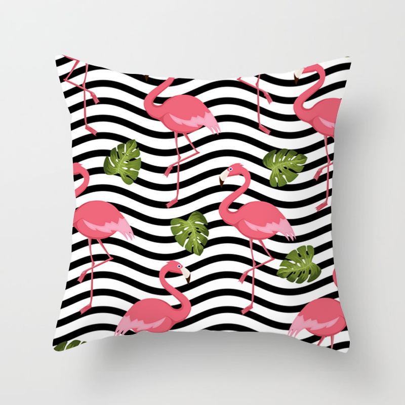 Ins Nordic Unicorn Flamingo Pillowcase Office Home Fabric Pillowcase
