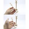 Doll House Furniture Coat Hanger Organizer Stand Plastic Clothes Rack For Realistic Miniature Scene Arrangement Supply