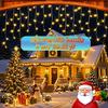 Solar-Powered Smart Ice-Shaped Lights,Christmas Light Strings, Smart Switch, 8 Flashing Modes, Outdoor Hanging Decorative Lights