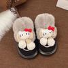 Cute Cartoon Women's Snow Boots 2025 New Autumn and Winter Thick-soled Heightened Velvet Thickened Velcro Cotton Shoes