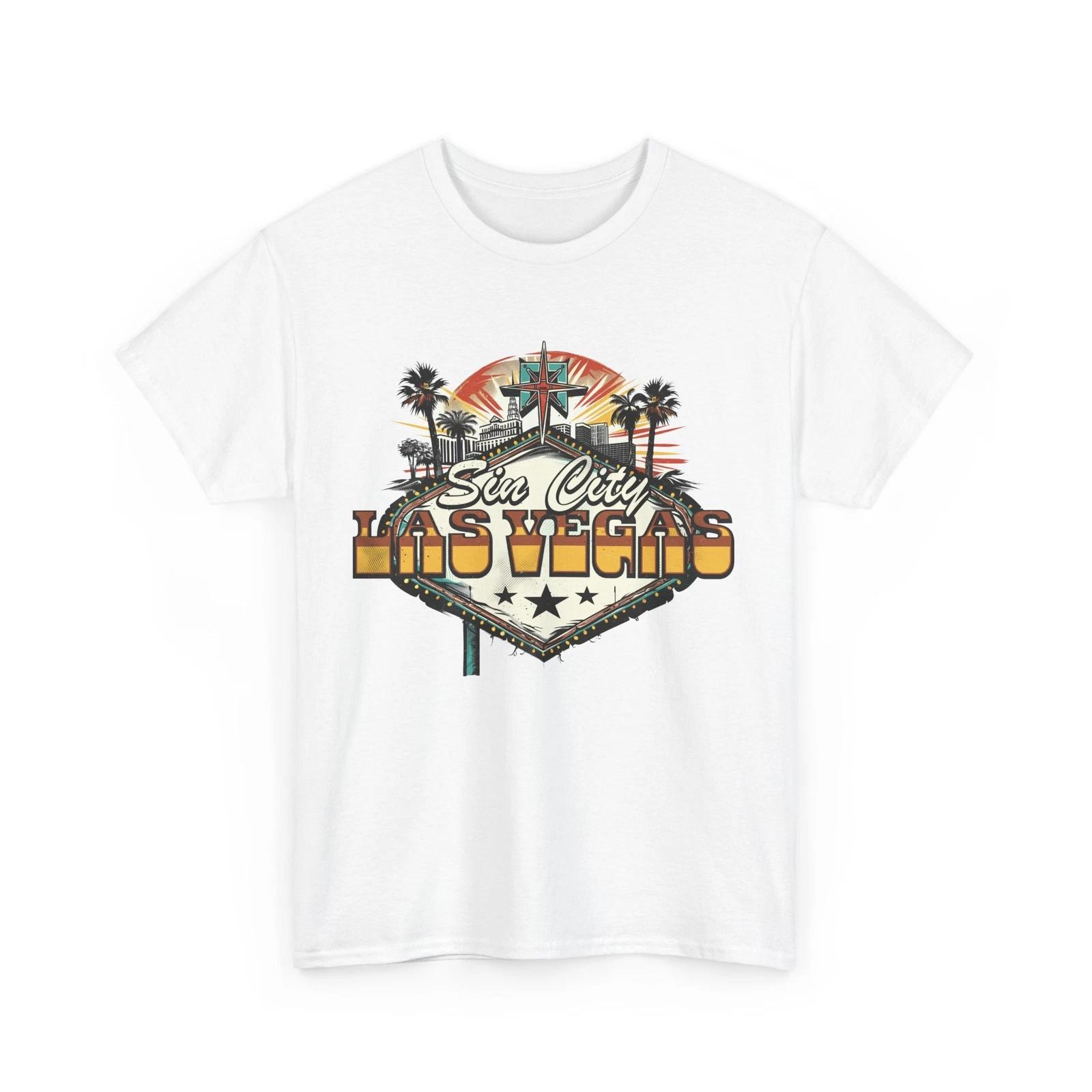 City Skyline T-Shirt | Urban Streetwear Tee | Sin City Las Vegas T-Shirt 2XL