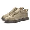 Men's breathable shoes men's retro matte suede invisible inner heightening men's shoes 6cm heightening shoes medium help casual board shoes