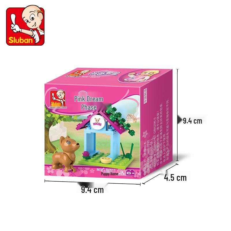 Dolphin Bay Pink Dream Girl Building Blocks - Educational Assembly Toys for Kids
