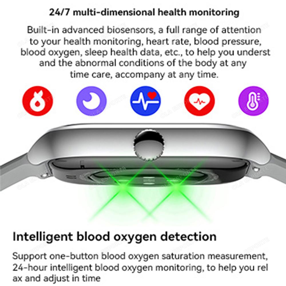 New SmartWatch Series 9 Men Health Monitor Voice Assistant Bluetooth Call Always Display Sports Waterproof Women Smartwatch