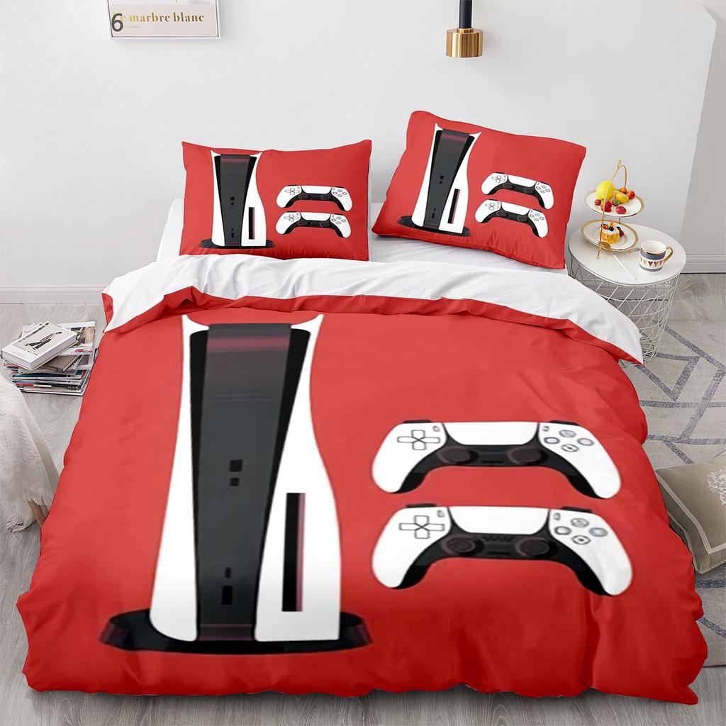 Comforter Cool Gamepad Bedding Set Single Twin Full Queen King Size Kawaii Bed Set Aldult Kid Bedroom Three-Piece Suits 3D Print