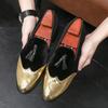 New Pointed Velvet Tassels Patchwork Oxford Leather Shoes For Men Luxury Designer Formal Wedding Prom Dress Homecoming Footwear