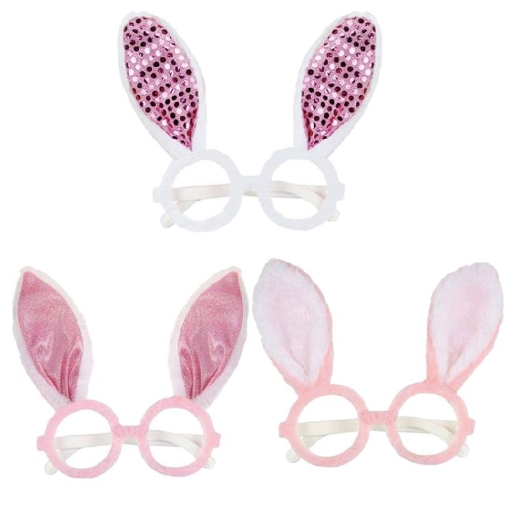 Easter Bunnies Ears Glasses Frame Party Favor Easter Decorations Supplies Photo