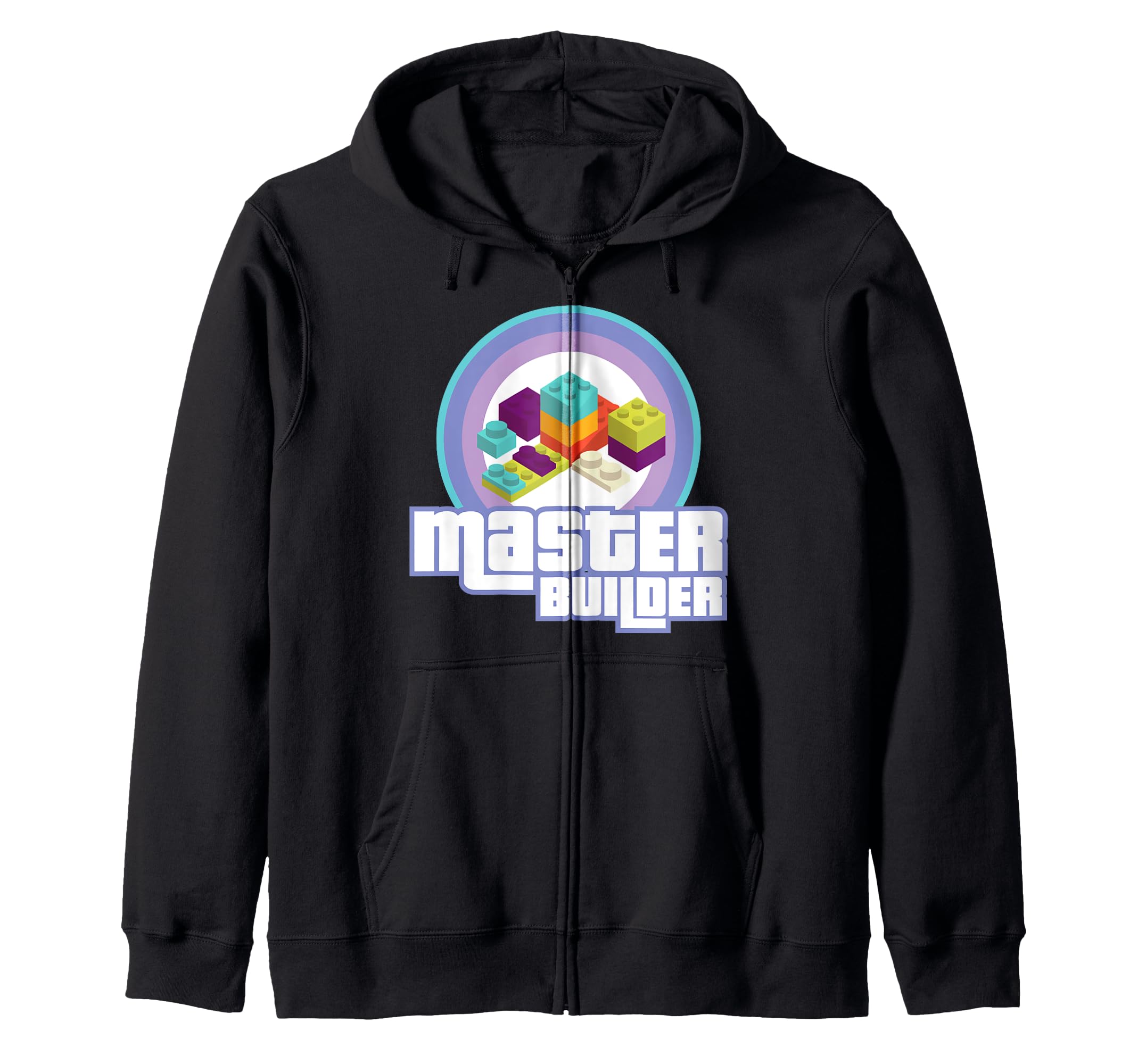 

Building Blocks I Brick Builder I Master Builder Zip Hoodie