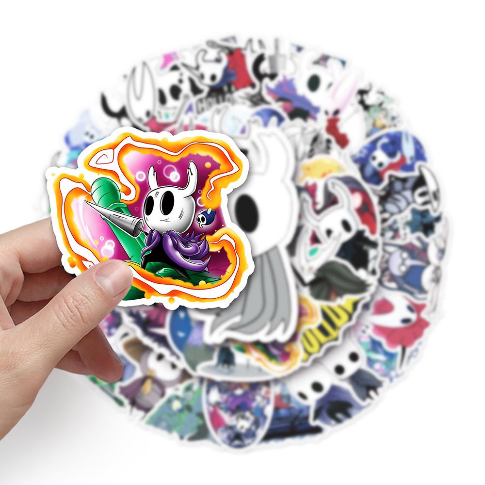 10 30 50Pcs Cartoon Hollow Knight Anime Game Stickers For Kid Toys Decals Diy Suitcase Laptop Phone Guitar Cute Graffiti Sticker