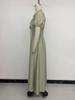 2026 Summer French Retro Square Neck Cinched Waist Dress