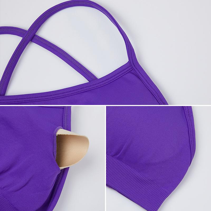 New Seamless Back Yoga Top For Women, Camisole Yoga Bra, Quick Drying Tight Fitting Sports Bra, Outerwear Vest