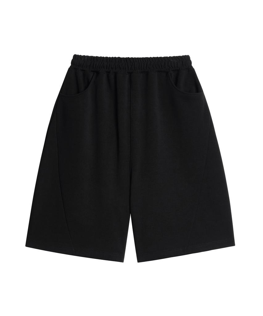 UNIONSTUDIO Odd Curved Sweat Half Pants ( 3 Colors )