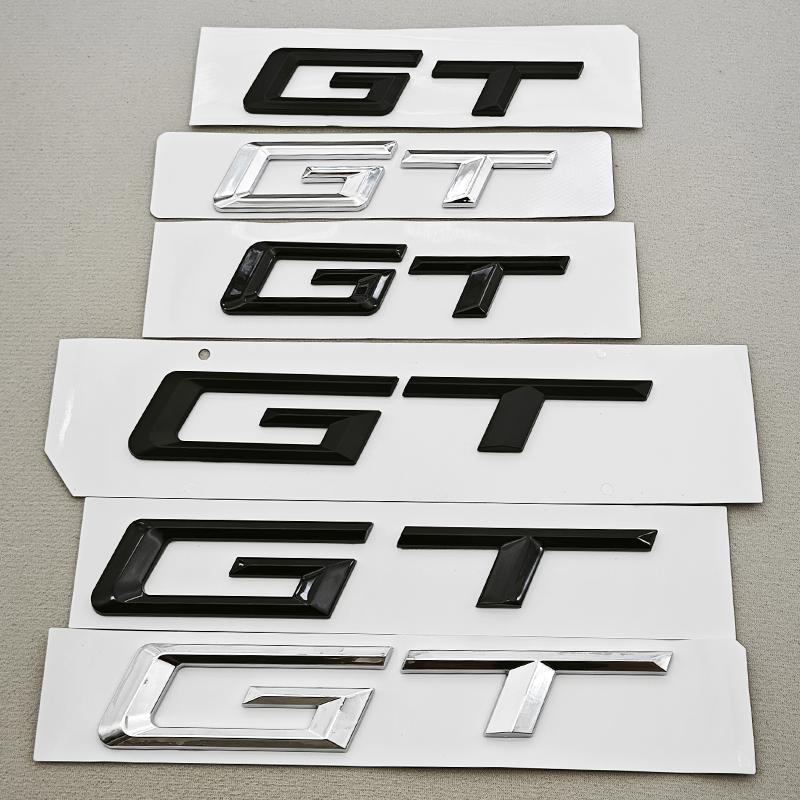 3D ABS Car Letter Rear Trunk Badge Auto GT Logo Emblem Decals For BMW GT 320i 330i 340i 528i 535i 630i 640i Exterior Accessories