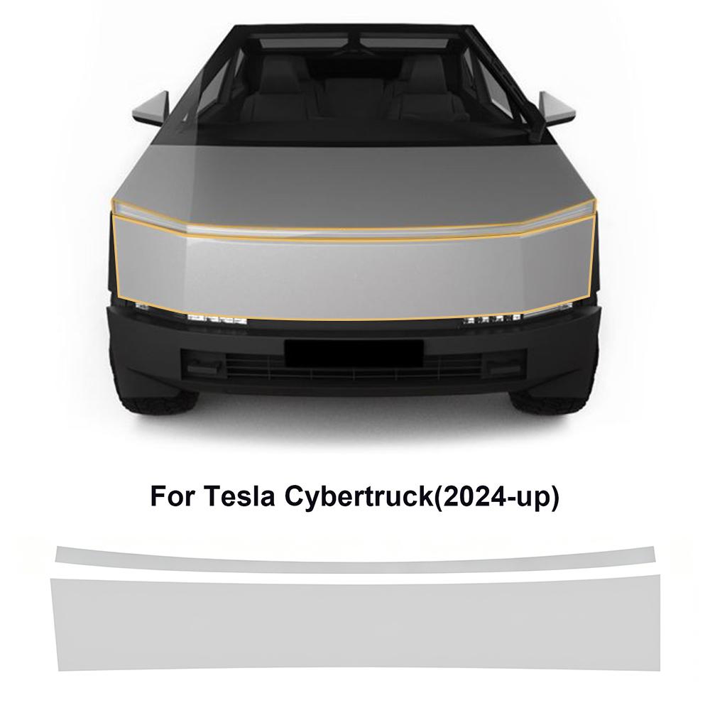 TPU Car Headlight Protective Film For Tesla Cybertruck 2024 2025 2026 Transport & Smoke Anti-Scratch Auto External Accessories.