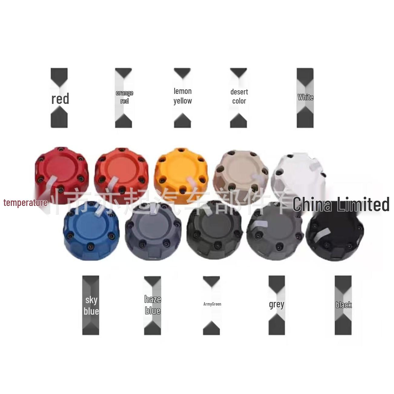 

Compatible with all FJ Cruiser models: AJT Air Conditioning Knob Switch Smog Color