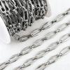 1Meter Stainless Steel Irregular Rectangle Link Chains DIY Jewelry Making Crafts Necklace Findings Handmade Supplies Accessories