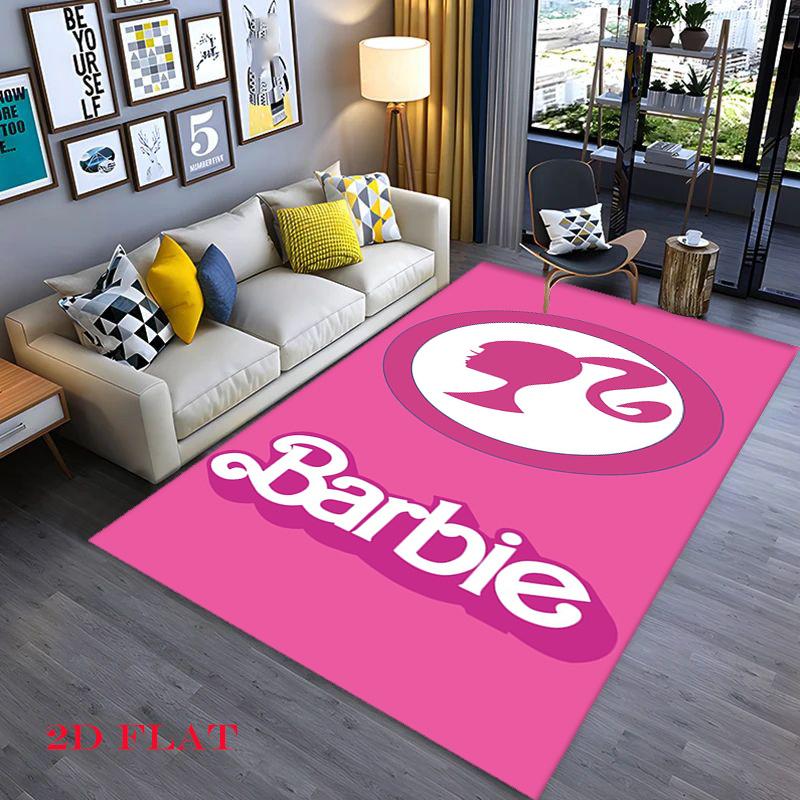 Classic Barbie Blonde Character Art Carpet Home Decor Suitable For All Seasons Gift Bathroom Mat Fashion