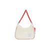 Chinese Culture Series Chain Decoration Zipper Closure Fabric Crossbody Shoulder Bag Women Bags White ABDS645-2