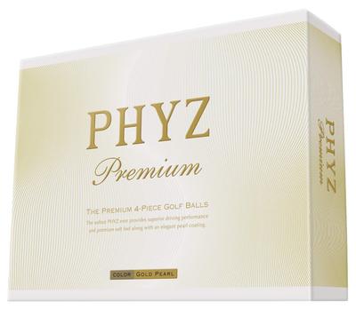 BRIDGESTONE Golf Ball PHYZ Premium 1 Dozen Gold Pearl PMGX (12 Pieces)