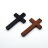 5pcs Wood Cross Pendant Charm Hangable Charm Ornament Decoration Crafts for Home Church Praying Meditation Charm Gift