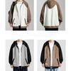 2023 New Jacket Men's American Style Spring And Autumn Hooded Fashion Sweatshirt Loose Casual Two-color Splicing Jacket For Men