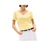 Classic V-Neck Short Sleeve T-Shirt With Embroidered Logo Women Tops 76J4887-741