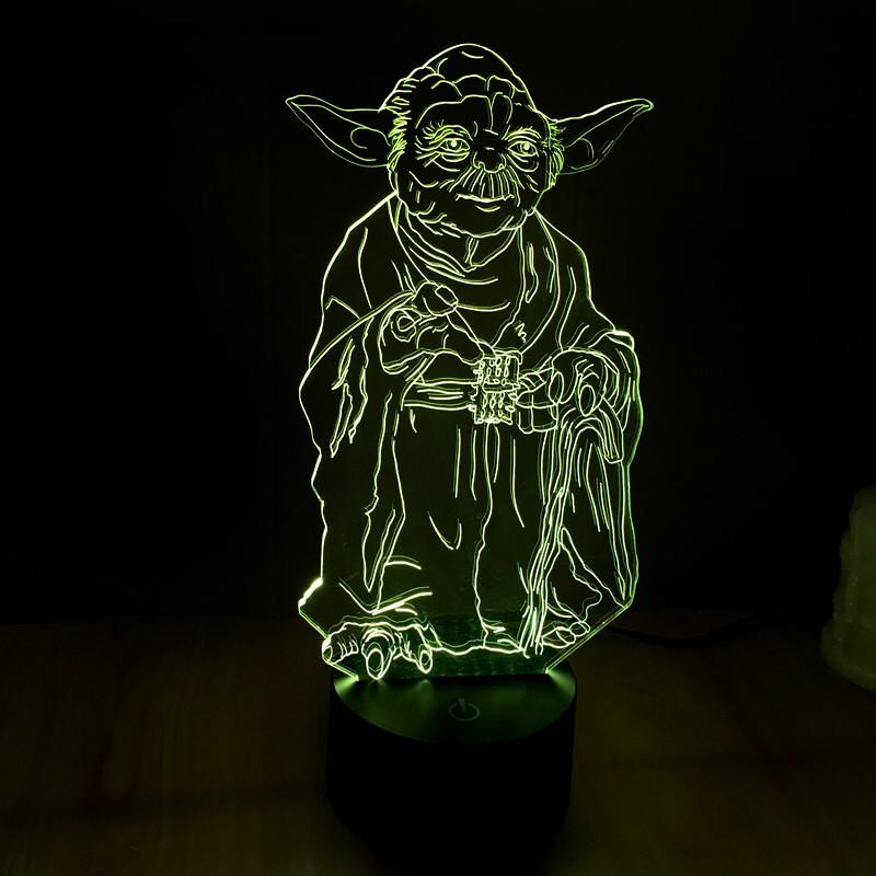 3d Night Element Light Led Lamp Bedroom Decoration Creativity Gift