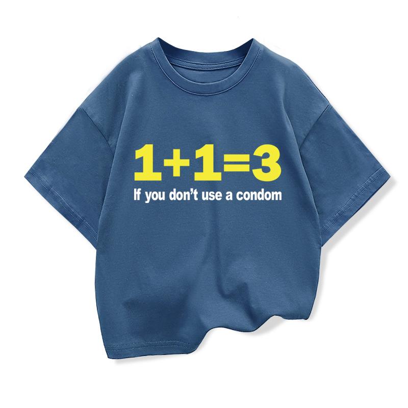 Kids' Polyester T-Shirt with Fun Digital Print Casual Loose Street Style Trendy Children's Tee Round Neck Boys' Top
