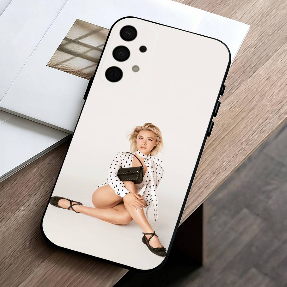 Indie-Darling F-Florence P-Pugh Phone Case For Samsung Galaxy A73,A72,A71,A70,A53,A52,A51,Soft Silicone Black Cover