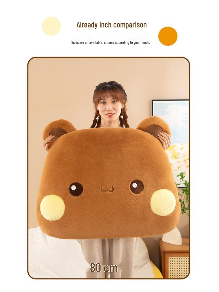 Ein Zwei Buuh Plüschkissen mit Cartoon: Multifunktionale weiche Kissen & große Puppe für das Bettkopfteil oder die Heimdekoration