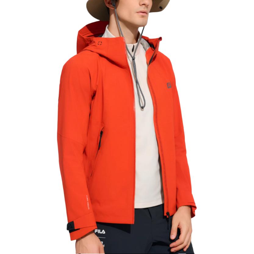 FILA Waterproof Windbreaker Jacket Men's Sandy Orange A11M447704FOR