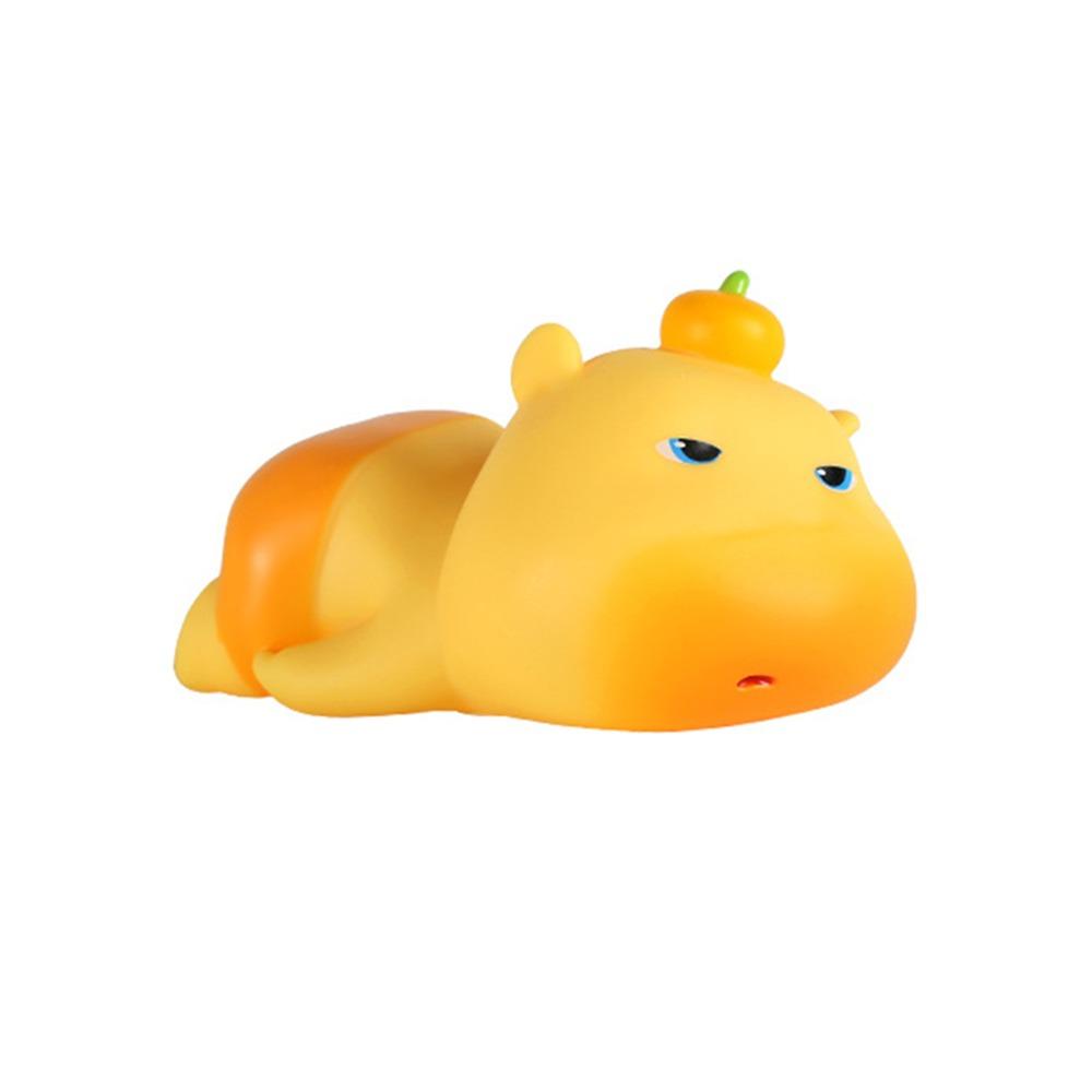 

4 Modes Water Dolphin Lulu Night Light Cartoon Squeezable Capybara Sleeping Lamp Eye Protection Soft Light LED Cute Tap Light