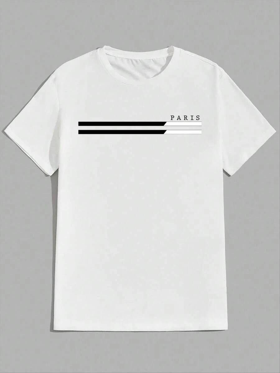 Unisex Fashion Vibrant California Graphic Print Crew Neck T-Shirt M