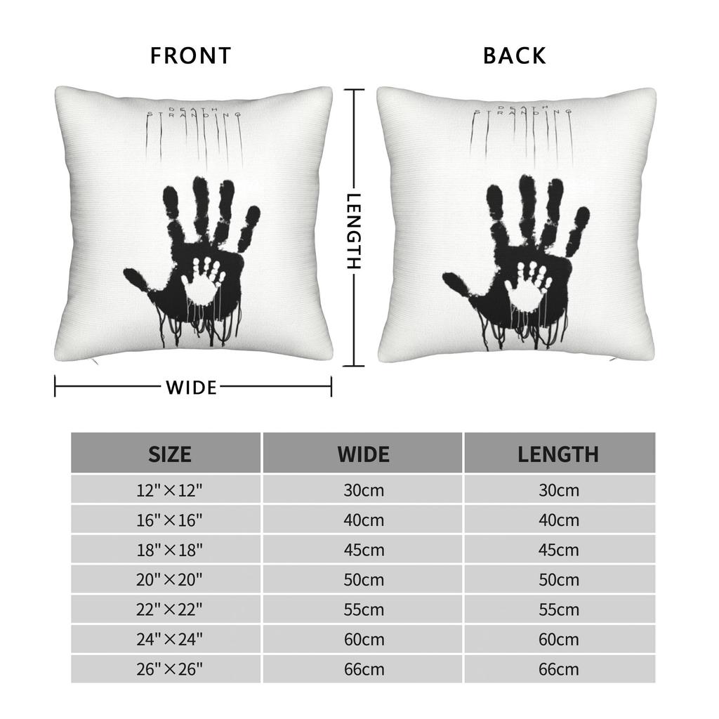 Death Stranding Hand Pillowcase Cushion Cover Gift Kojima Hideo Metal Gear Solid Reedus Norman Game Mgs Pillow Case Cover Home