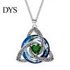 Personalized Birthday Gift Celtic Knot Birthstone Necklace for Women, Cubic Zirconia Pendant Necklace, Irish Jewelry, Her Wife Girlfriend Mother