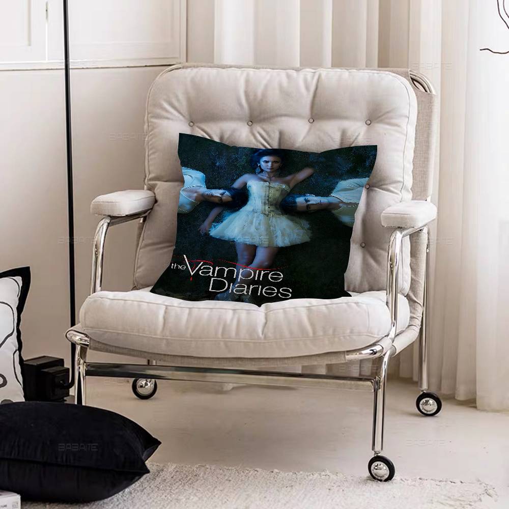 Movie The Vampire Diaries Cushion Cover Pillowcase Upholstery Sofa Throw Pillow Home Decor Pillowcas