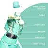 Fjbottle 750ml Stainless Steel Spray Water Bottle Portable Leakproof Spray Water Cup Durable BPA Free