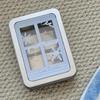 Small Card Storage Beautiful Blue Window Iron Box High Value Waterproof Iron Box Storage Sticker Small Card Box