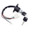 1 Set Motorcycle Ignition Switch Lock 5 Wires with 2 Keys for Honda CB/CM 400/450 Hawk 400/450 Motorcycle Safety Accessories