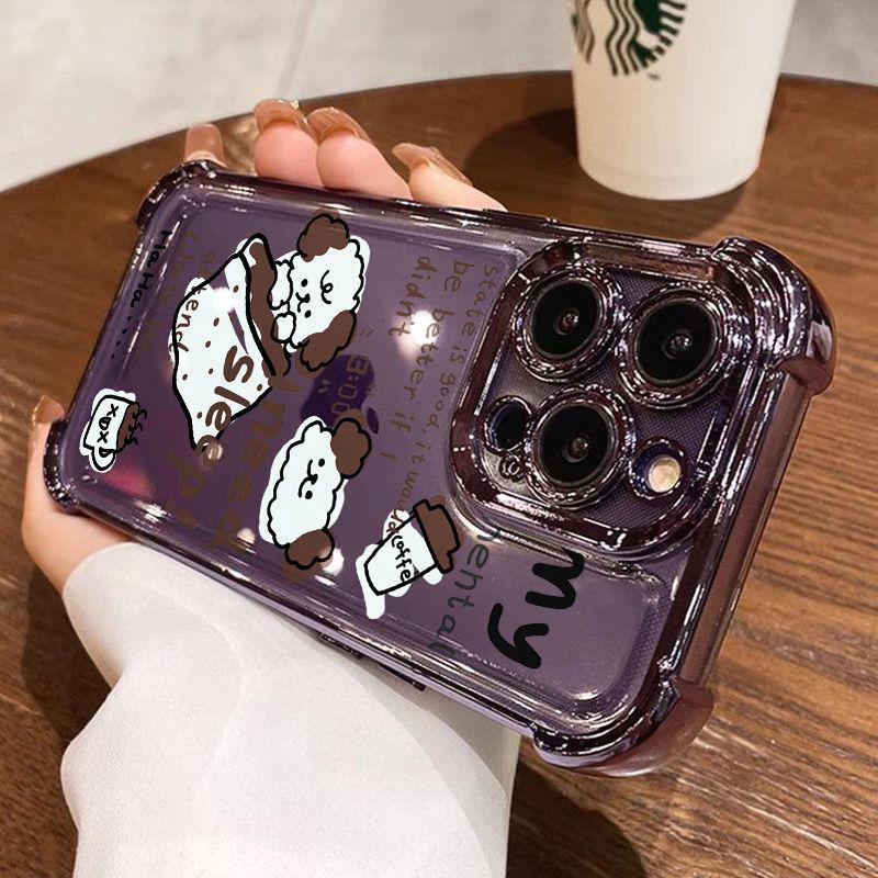 

Electroplated Airbag Case for Apple iPhone 13 to 17 Pro Max - High-End Feel and Niche Design iPhone 12 Pro Max