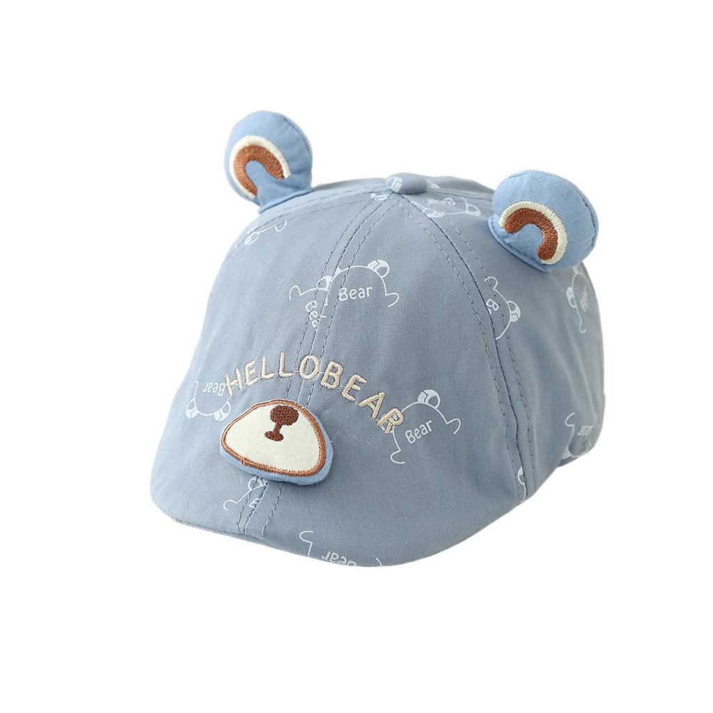 Chapeau de Soleil Bébé Ours Printemps/Été - Casquette Beret Mignonne Dessinée pour Bébés et Tout-Petits