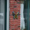 Home Courtyard 3D Hanging Sculpture Garden Decorative Metal Butterfly Wall Art