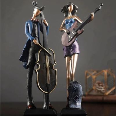 European Style Creative Music Band Figurines Home Decoration Art Sculpture
